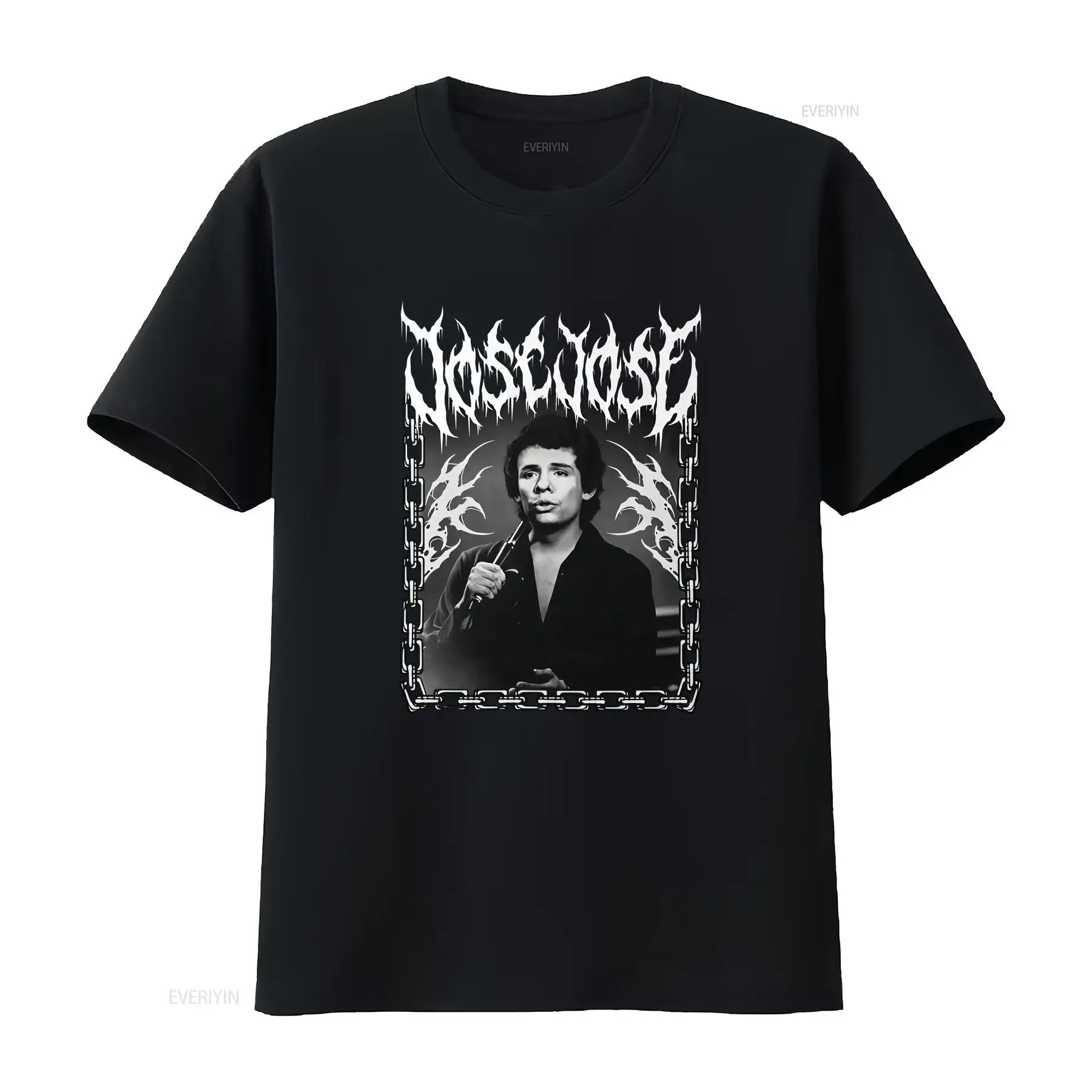 Vintage Fashion La - ホセ・ダークメタルレタリングTシャツファンメキシコアーティストエル・プリンシペ・デ・ラ・カンシオンヴィンテージウォッシュドデザイナー服ファッションヴィンテージ