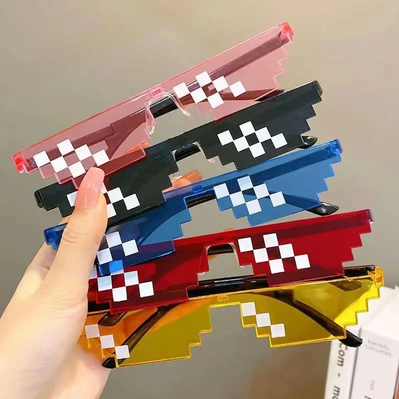 新しい面白い風変わりな女性用メガネ多色ピクセルヴィンテージシ - Vintage Fashion Enthusiasts のレビューと価格