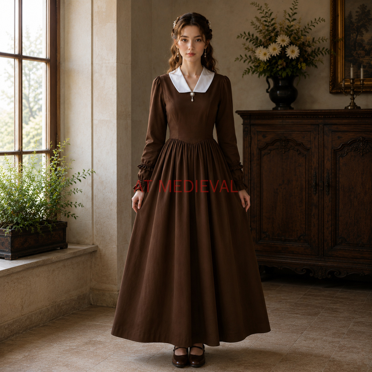 ヴィンテージビクトリア朝風デイドレス、女性用コロニアル衣装、 - Vintage Fashion Stores のレビューと価格