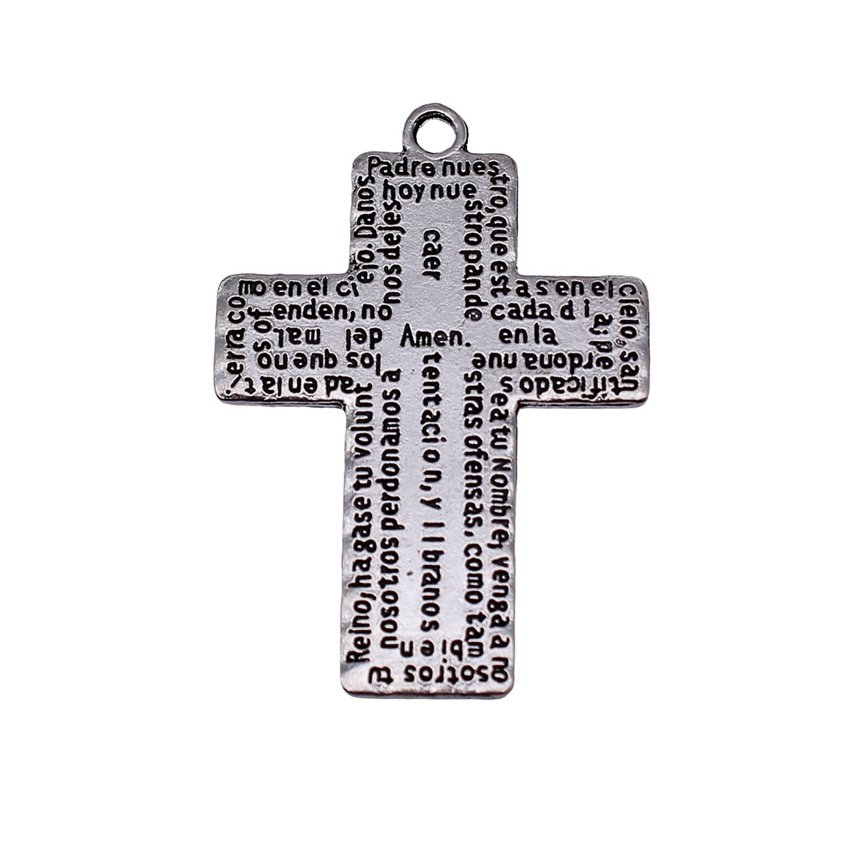 2個入り 49x33mm アンティークシルバーカラー 両面聖 - Vintage Fashion Online のレビューと価格