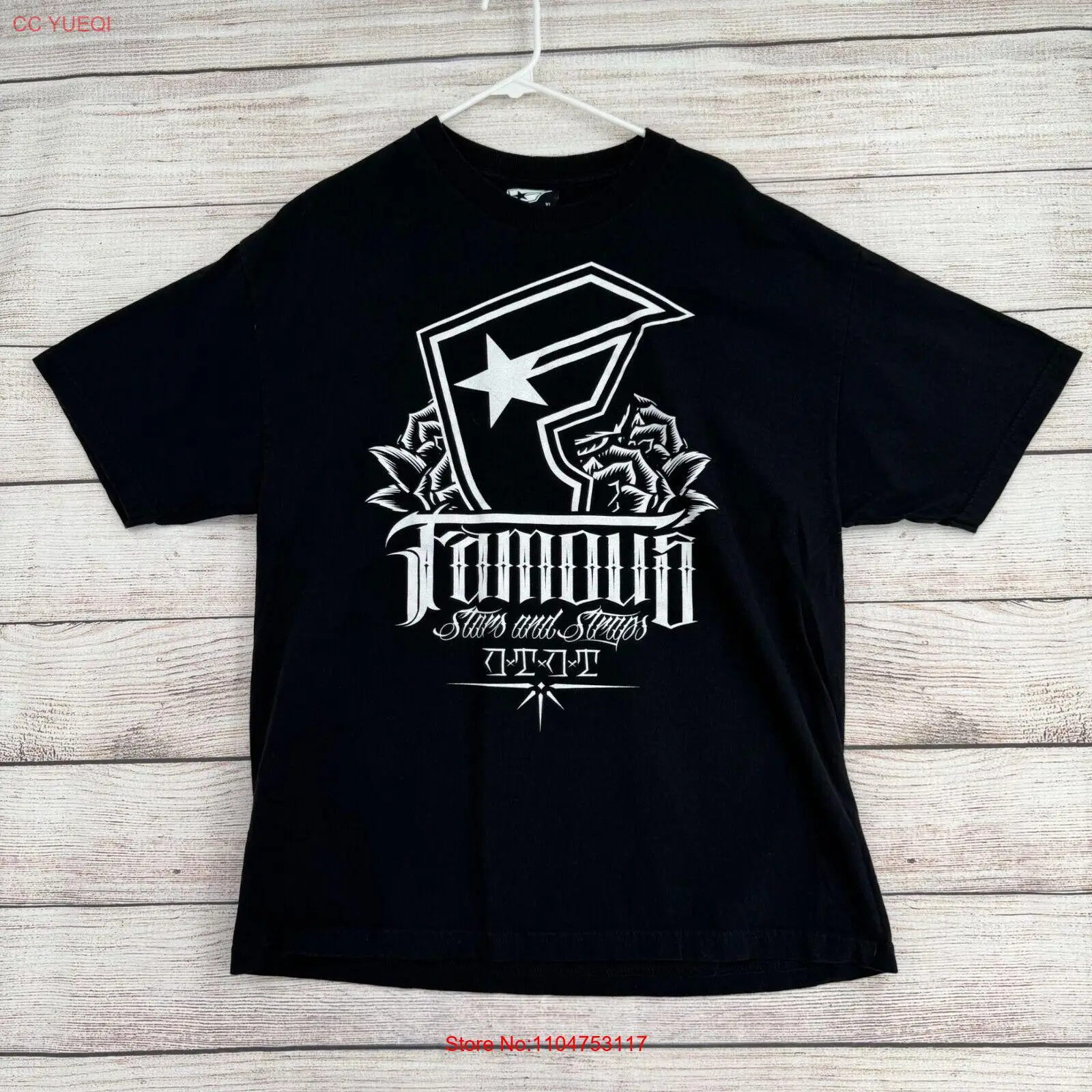 ヴィンテージ有名な星とストラップロゴ T シャツメンズサイズ - Vintage Fashion Jersey のレビューと価格